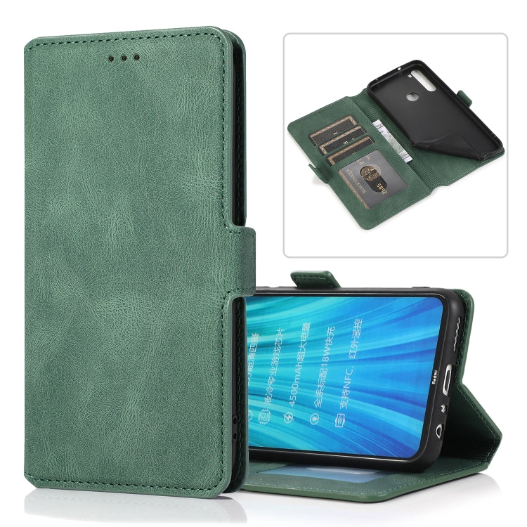 For Xiaomi Redmi Note 8 Retro Magnetic Closing Clasp Horizontal Flip Leather Case with Holder & Card Slots & Photo Frame & Wallet
