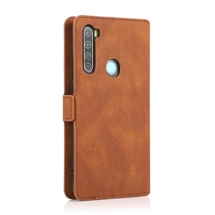 For Xiaomi Redmi Note 8 Retro Magnetic Closing Clasp Horizontal Flip Leather Case with Holder & Card Slots & Photo Frame & Wallet