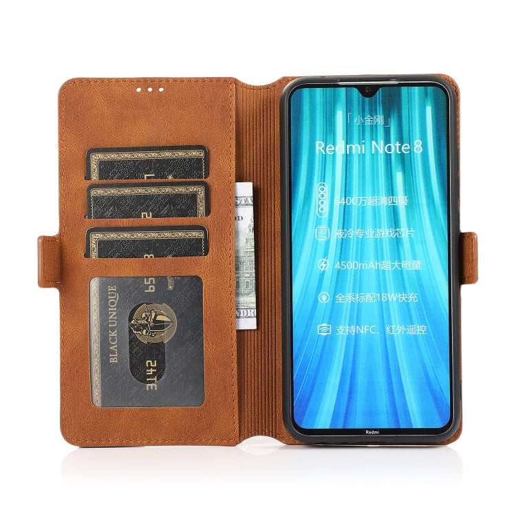For Xiaomi Redmi Note 8 Retro Magnetic Closing Clasp Horizontal Flip Leather Case with Holder & Card Slots & Photo Frame & Wallet