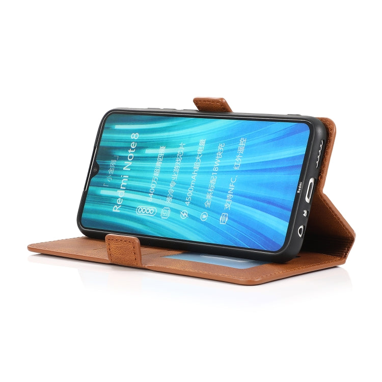 For Xiaomi Redmi Note 8 Retro Magnetic Closing Clasp Horizontal Flip Leather Case with Holder & Card Slots & Photo Frame & Wallet
