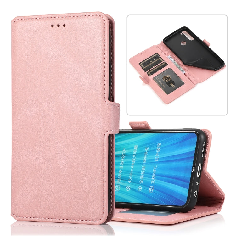 For Xiaomi Redmi Note 8 Retro Magnetic Closing Clasp Horizontal Flip Leather Case with Holder & Card Slots & Photo Frame & Wallet