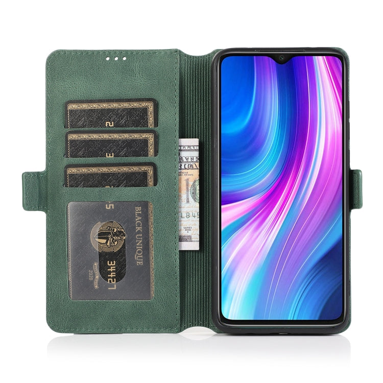 For Xiaomi Redmi Note 8 Pro Retro Magnetic Closing Clasp Horizontal Flip Leather Case with Holder & Card Slots & Photo Frame & Wallet