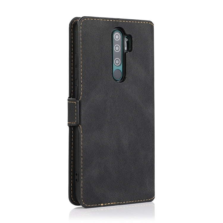 For Xiaomi Redmi Note 8 Pro Retro Magnetic Closing Clasp Horizontal Flip Leather Case with Holder & Card Slots & Photo Frame & Wallet