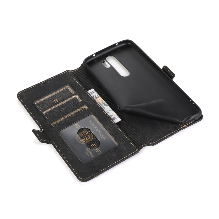 For Xiaomi Redmi Note 8 Pro Retro Magnetic Closing Clasp Horizontal Flip Leather Case with Holder & Card Slots & Photo Frame & Wallet
