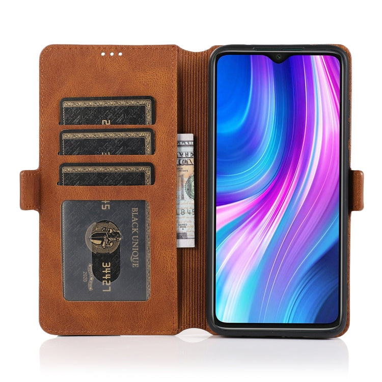 For Xiaomi Redmi Note 8 Pro Retro Magnetic Closing Clasp Horizontal Flip Leather Case with Holder & Card Slots & Photo Frame & Wallet