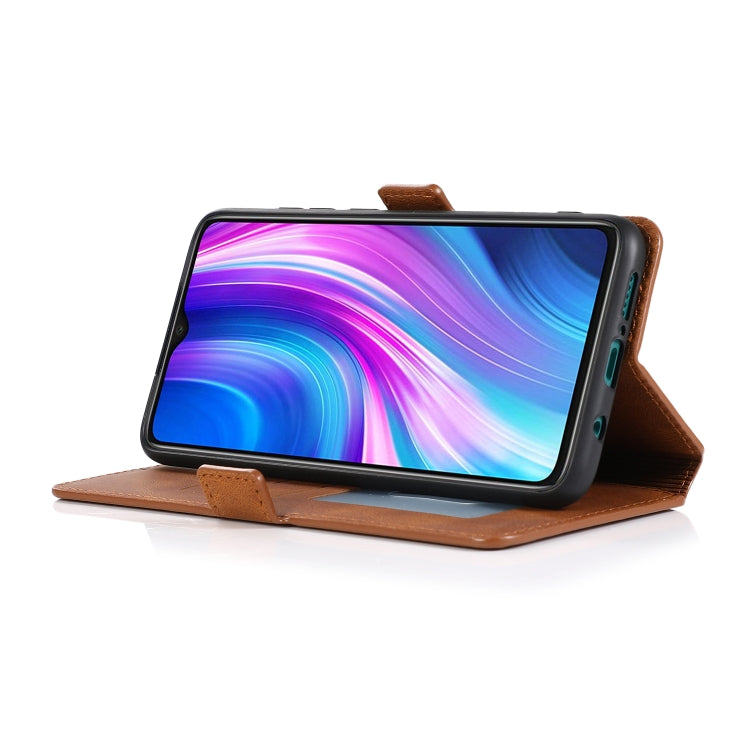 For Xiaomi Redmi Note 8 Pro Retro Magnetic Closing Clasp Horizontal Flip Leather Case with Holder & Card Slots & Photo Frame & Wallet