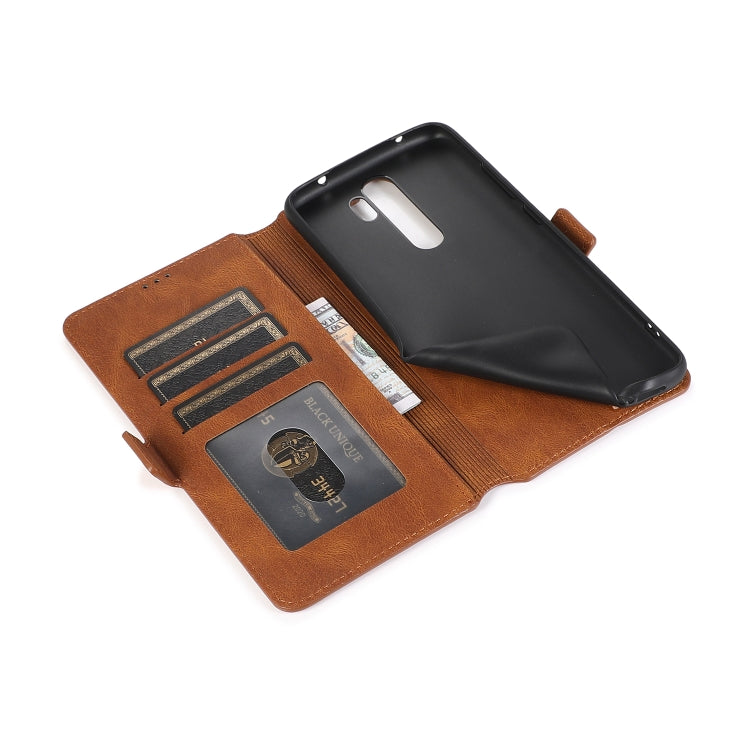 For Xiaomi Redmi Note 8 Pro Retro Magnetic Closing Clasp Horizontal Flip Leather Case with Holder & Card Slots & Photo Frame & Wallet