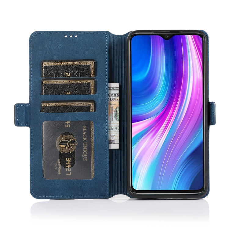 For Xiaomi Redmi Note 8 Pro Retro Magnetic Closing Clasp Horizontal Flip Leather Case with Holder & Card Slots & Photo Frame & Wallet