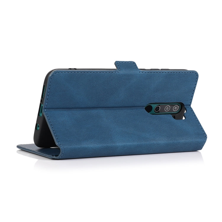 For Xiaomi Redmi Note 8 Pro Retro Magnetic Closing Clasp Horizontal Flip Leather Case with Holder & Card Slots & Photo Frame & Wallet