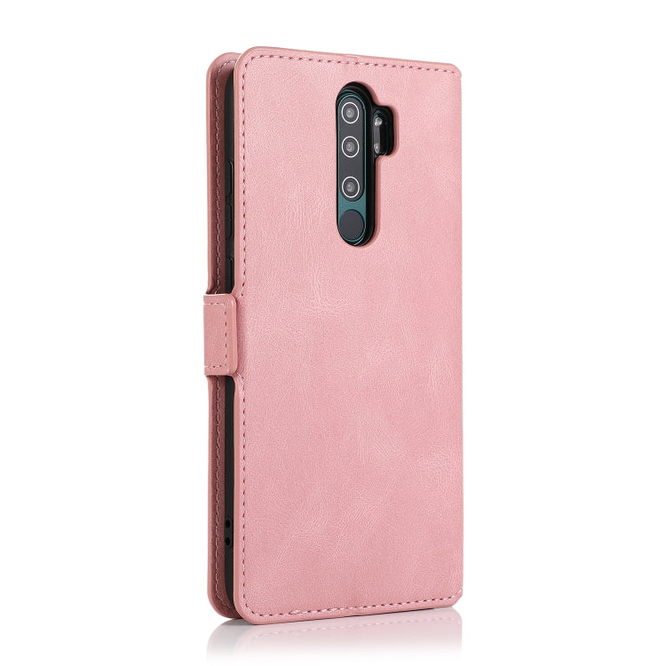 For Xiaomi Redmi Note 8 Pro Retro Magnetic Closing Clasp Horizontal Flip Leather Case with Holder & Card Slots & Photo Frame & Wallet