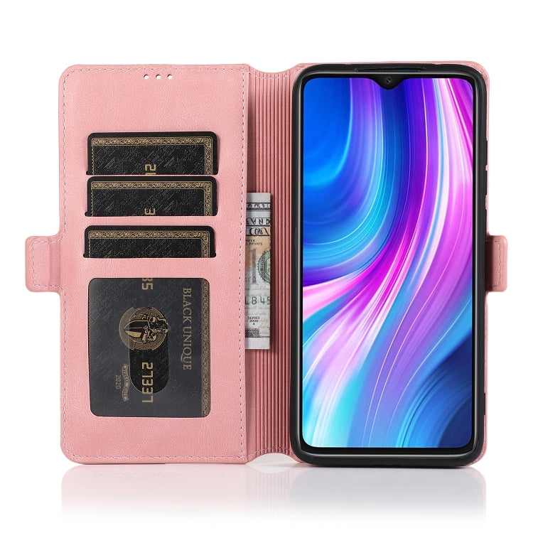 For Xiaomi Redmi Note 8 Pro Retro Magnetic Closing Clasp Horizontal Flip Leather Case with Holder & Card Slots & Photo Frame & Wallet