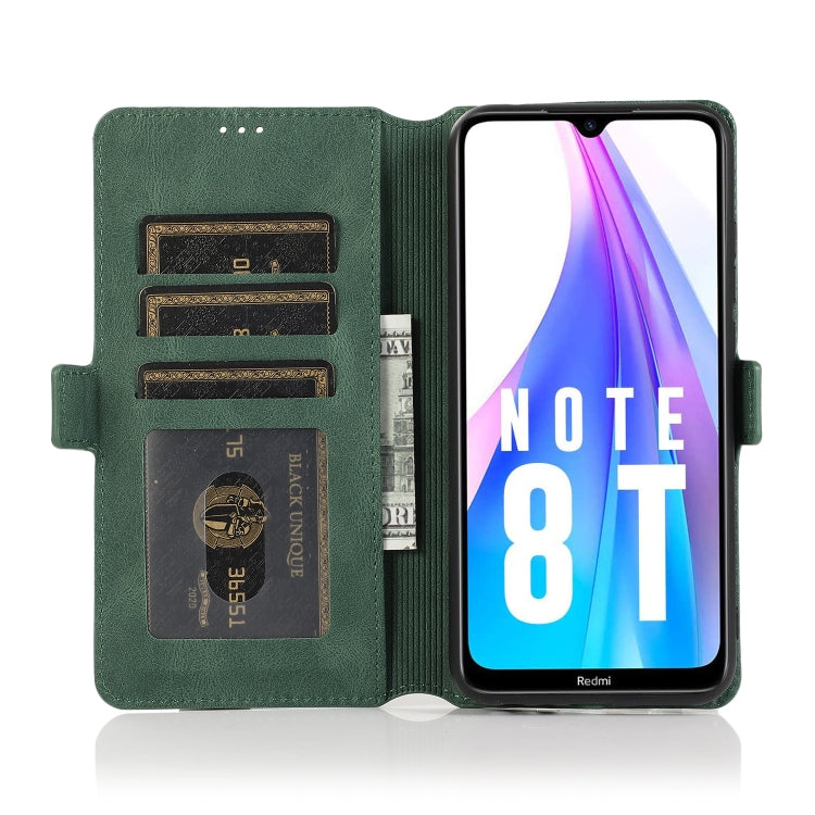 For Xiaomi Redmi Note 8T Retro Magnetic Closing Clasp Horizontal Flip Leather Case with Holder & Card Slots & Photo Frame & Wallet