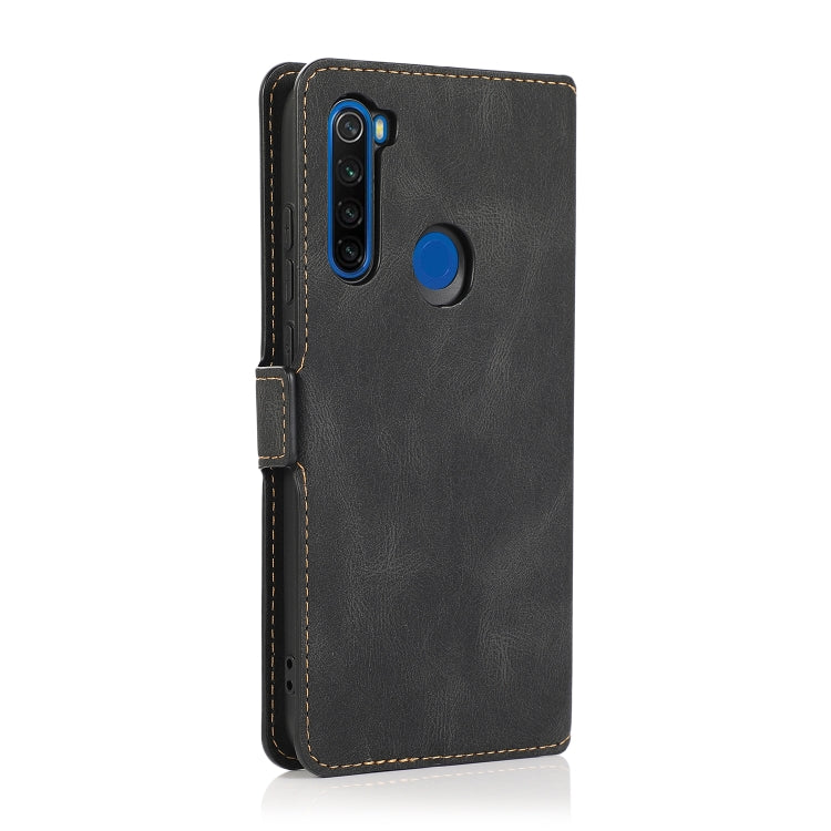 For Xiaomi Redmi Note 8T Retro Magnetic Closing Clasp Horizontal Flip Leather Case with Holder & Card Slots & Photo Frame & Wallet