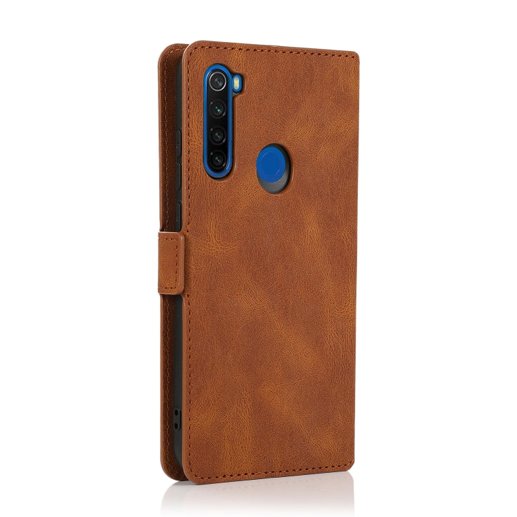 For Xiaomi Redmi Note 8T Retro Magnetic Closing Clasp Horizontal Flip Leather Case with Holder & Card Slots & Photo Frame & Wallet