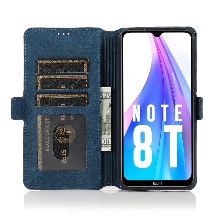 For Xiaomi Redmi Note 8T Retro Magnetic Closing Clasp Horizontal Flip Leather Case with Holder & Card Slots & Photo Frame & Wallet