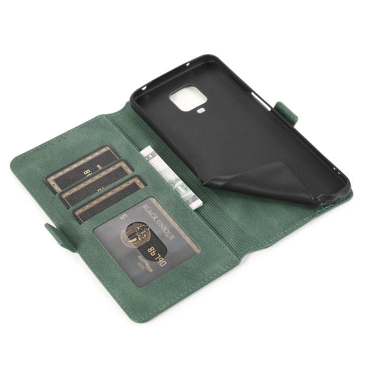 For Xiaomi Redmi Note 9 Pro Retro Magnetic Closing Clasp Horizontal Flip Leather Case with Holder & Card Slots & Photo Frame & Wallet