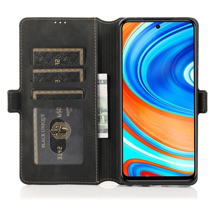 For Xiaomi Redmi Note 9 Pro Retro Magnetic Closing Clasp Horizontal Flip Leather Case with Holder & Card Slots & Photo Frame & Wallet
