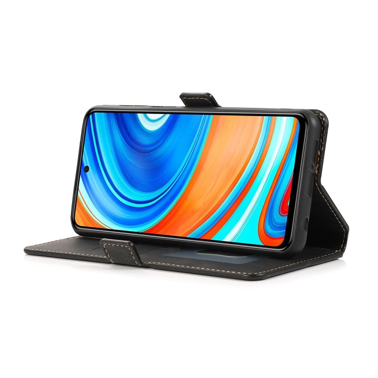 For Xiaomi Redmi Note 9 Pro Retro Magnetic Closing Clasp Horizontal Flip Leather Case with Holder & Card Slots & Photo Frame & Wallet