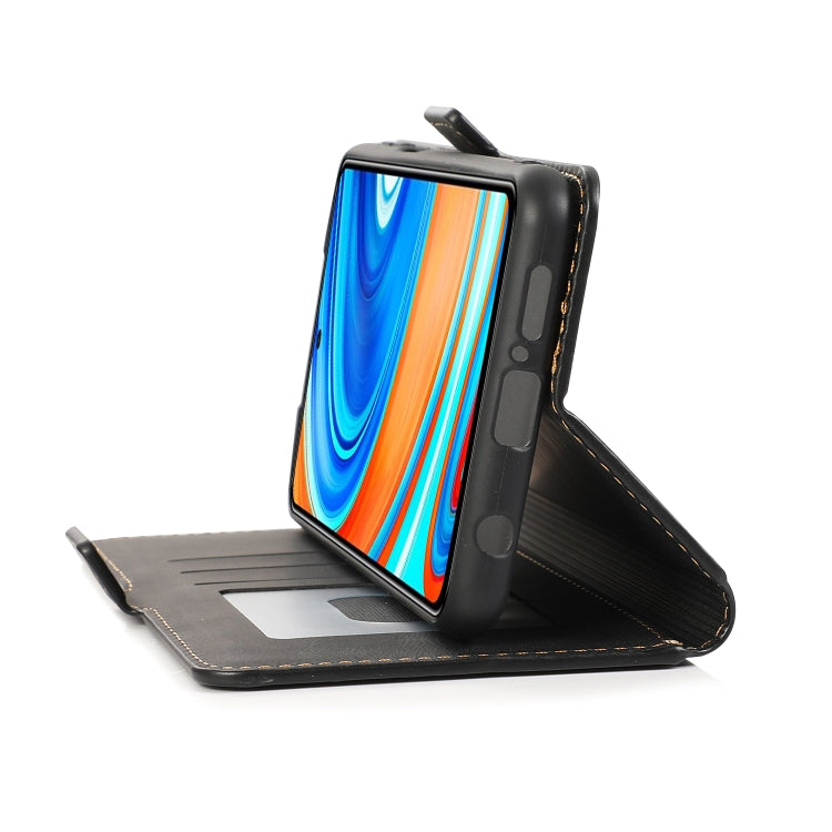 For Xiaomi Redmi Note 9 Pro Retro Magnetic Closing Clasp Horizontal Flip Leather Case with Holder & Card Slots & Photo Frame & Wallet