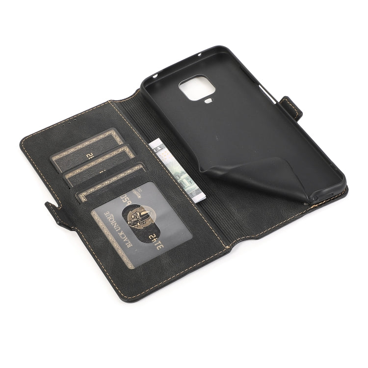 For Xiaomi Redmi Note 9 Pro Retro Magnetic Closing Clasp Horizontal Flip Leather Case with Holder & Card Slots & Photo Frame & Wallet