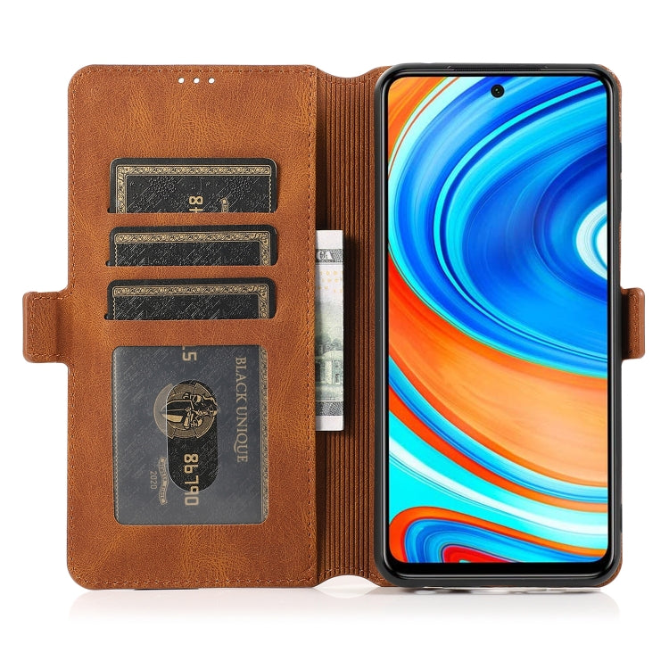 For Xiaomi Redmi Note 9 Pro Retro Magnetic Closing Clasp Horizontal Flip Leather Case with Holder & Card Slots & Photo Frame & Wallet