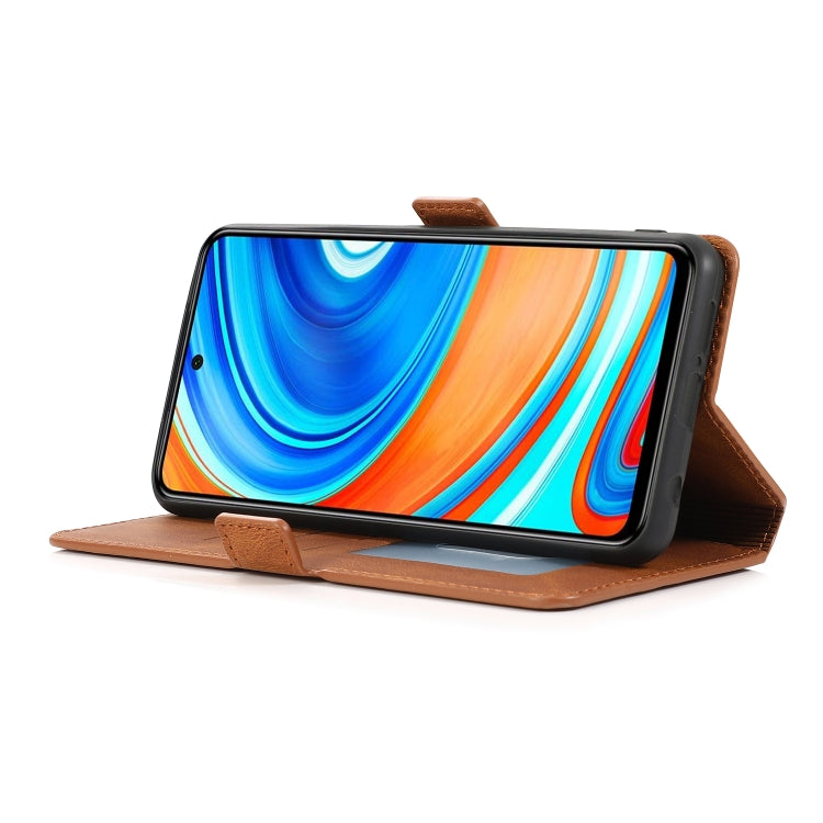 For Xiaomi Redmi Note 9 Pro Retro Magnetic Closing Clasp Horizontal Flip Leather Case with Holder & Card Slots & Photo Frame & Wallet