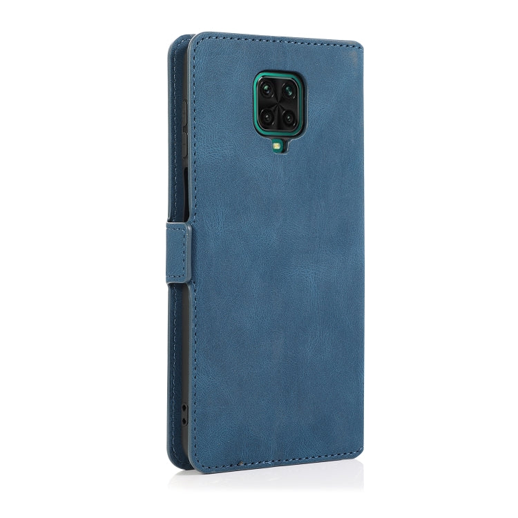 For Xiaomi Redmi Note 9 Pro Retro Magnetic Closing Clasp Horizontal Flip Leather Case with Holder & Card Slots & Photo Frame & Wallet