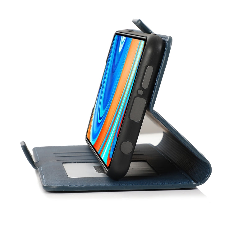 For Xiaomi Redmi Note 9 Pro Retro Magnetic Closing Clasp Horizontal Flip Leather Case with Holder & Card Slots & Photo Frame & Wallet