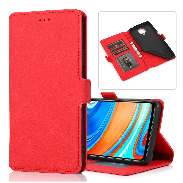 For Xiaomi Redmi Note 9 Pro Retro Magnetic Closing Clasp Horizontal Flip Leather Case with Holder & Card Slots & Photo Frame & Wallet