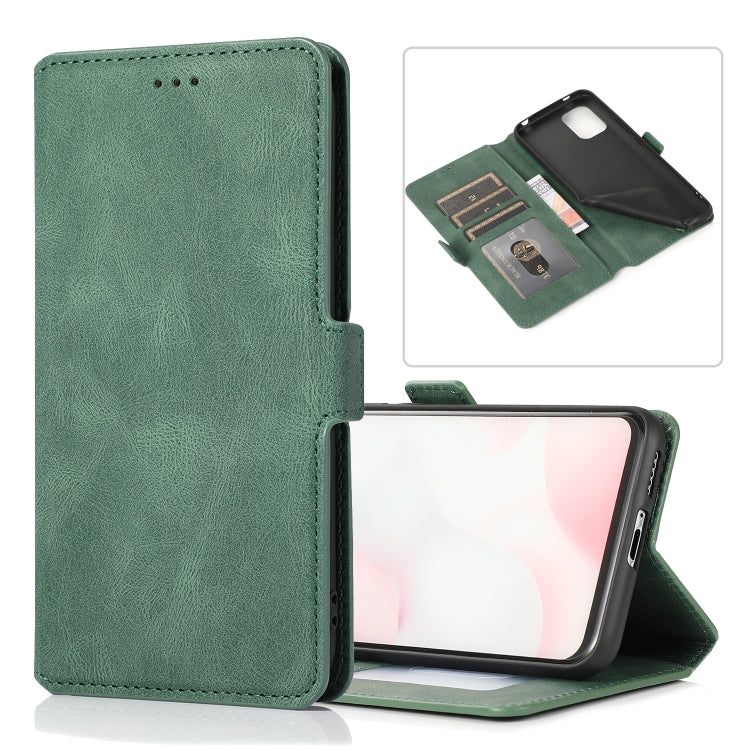 For Xiaomi Mi 10 Lite Retro Magnetic Closing Clasp Horizontal Flip Leather Case with Holder & Card Slots & Photo Frame & Wallet