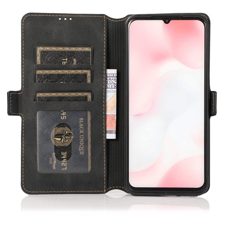 For Xiaomi Mi 10 Lite Retro Magnetic Closing Clasp Horizontal Flip Leather Case with Holder & Card Slots & Photo Frame & Wallet