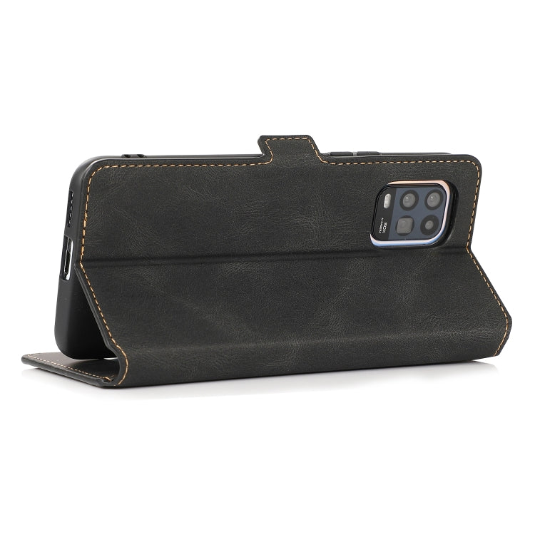 For Xiaomi Mi 10 Lite Retro Magnetic Closing Clasp Horizontal Flip Leather Case with Holder & Card Slots & Photo Frame & Wallet