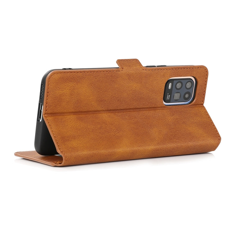 For Xiaomi Mi 10 Lite Retro Magnetic Closing Clasp Horizontal Flip Leather Case with Holder & Card Slots & Photo Frame & Wallet