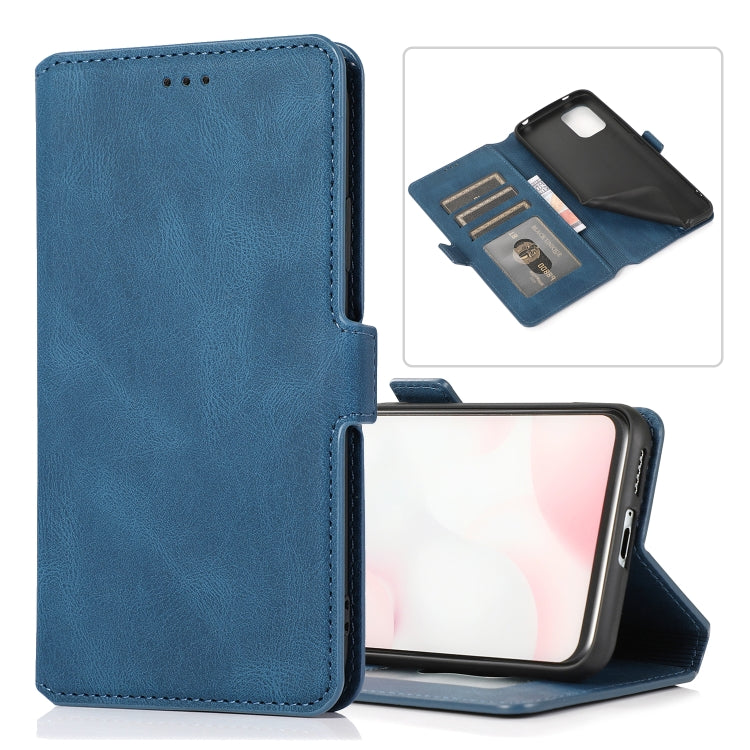 For Xiaomi Mi 10 Lite Retro Magnetic Closing Clasp Horizontal Flip Leather Case with Holder & Card Slots & Photo Frame & Wallet