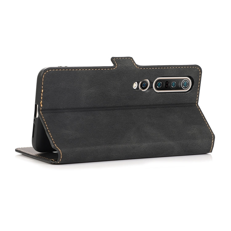 For Xiaomi Mi 10 Pro Retro Magnetic Closing Clasp Horizontal Flip Leather Case with Holder & Card Slots & Photo Frame & Wallet
