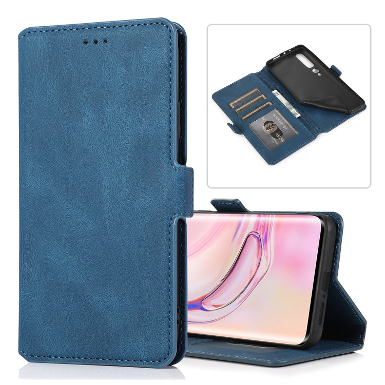 For Xiaomi Mi 10 Pro Retro Magnetic Closing Clasp Horizontal Flip Leather Case with Holder & Card Slots & Photo Frame & Wallet
