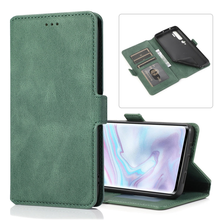 For Xiaomi Mi Note 10 Pro Retro Magnetic Closing Clasp Horizontal Flip Leather Case with Holder & Card Slots & Photo Frame & Wallet