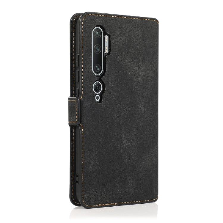 For Xiaomi Mi Note 10 Pro Retro Magnetic Closing Clasp Horizontal Flip Leather Case with Holder & Card Slots & Photo Frame & Wallet