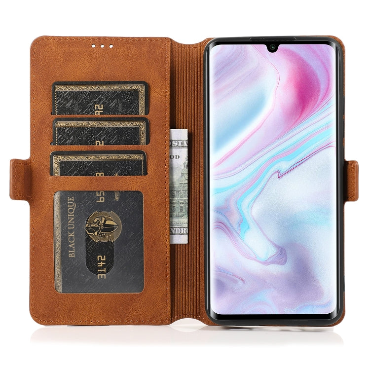 For Xiaomi Mi Note 10 Pro Retro Magnetic Closing Clasp Horizontal Flip Leather Case with Holder & Card Slots & Photo Frame & Wallet