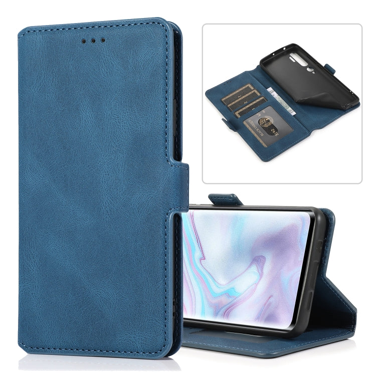 For Xiaomi Mi Note 10 Pro Retro Magnetic Closing Clasp Horizontal Flip Leather Case with Holder & Card Slots & Photo Frame & Wallet