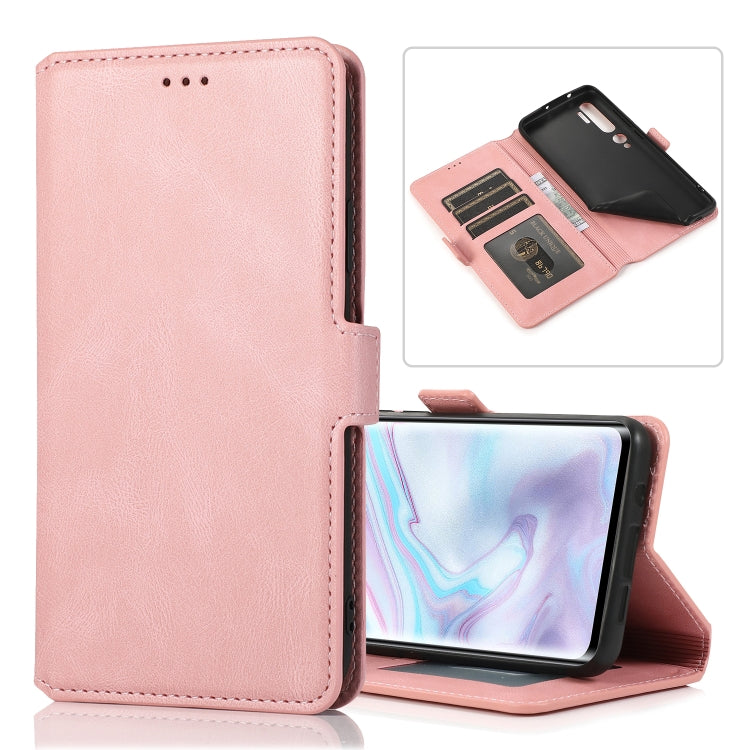 For Xiaomi Mi Note 10 Pro Retro Magnetic Closing Clasp Horizontal Flip Leather Case with Holder & Card Slots & Photo Frame & Wallet