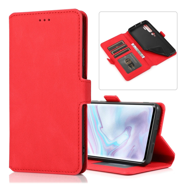 For Xiaomi Mi Note 10 Pro Retro Magnetic Closing Clasp Horizontal Flip Leather Case with Holder & Card Slots & Photo Frame & Wallet
