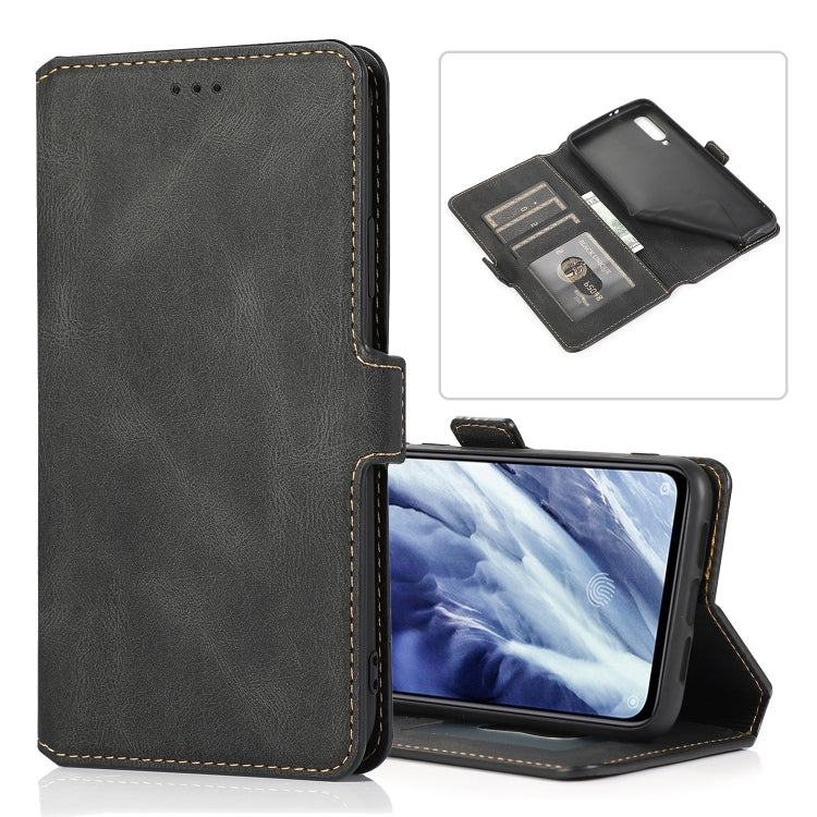 For Xiaomi Mi 9 Pro Retro Magnetic Closing Clasp Horizontal Flip Leather Case with Holder & Card Slots & Photo Frame & Wallet