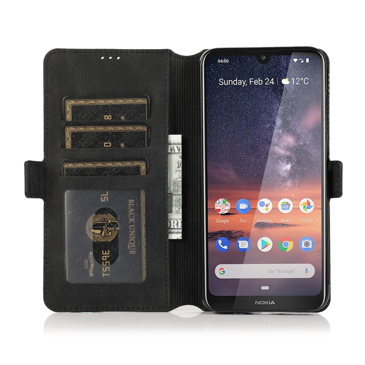 For Nokia 3.2 Retro Magnetic Closing Clasp Horizontal Flip Leather Case with Holder & Card Slots & Photo Frame & Wallet