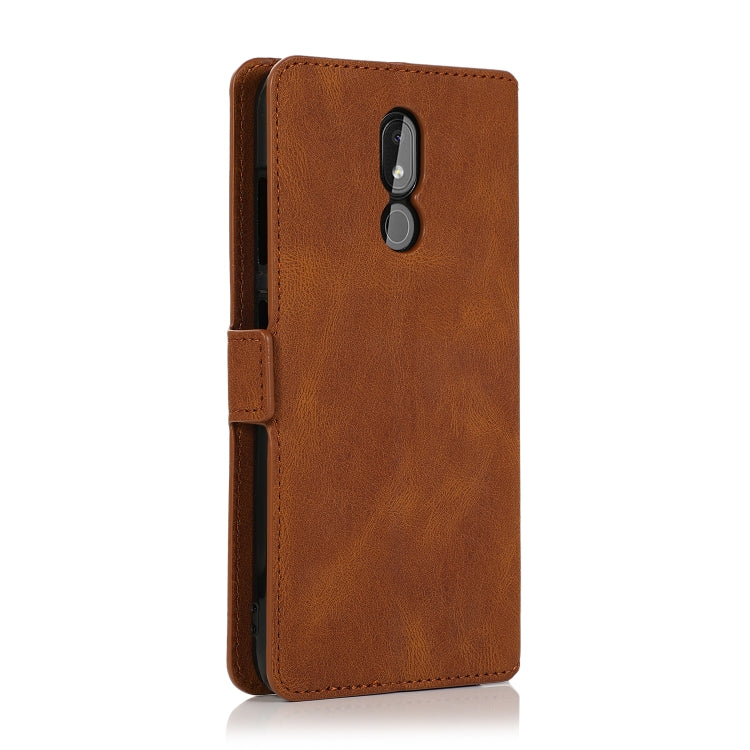 For Nokia 3.2 Retro Magnetic Closing Clasp Horizontal Flip Leather Case with Holder & Card Slots & Photo Frame & Wallet