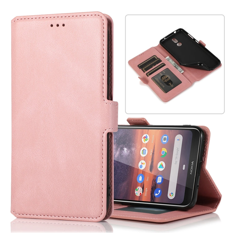 For Nokia 3.2 Retro Magnetic Closing Clasp Horizontal Flip Leather Case with Holder & Card Slots & Photo Frame & Wallet