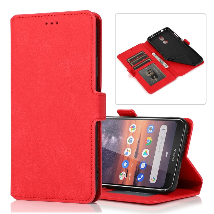 For Nokia 3.2 Retro Magnetic Closing Clasp Horizontal Flip Leather Case with Holder & Card Slots & Photo Frame & Wallet