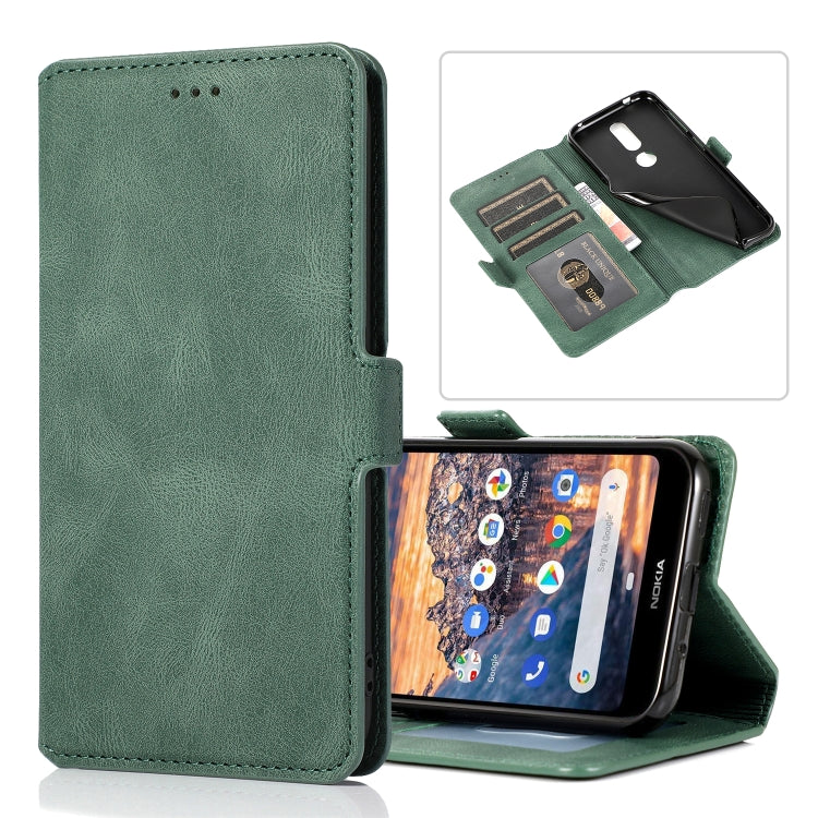 For Nokia 4.2 Retro Magnetic Closing Clasp Horizontal Flip Leather Case with Holder & Card Slots & Photo Frame & Wallet