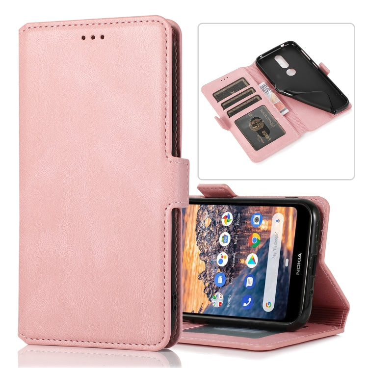 For Nokia 4.2 Retro Magnetic Closing Clasp Horizontal Flip Leather Case with Holder & Card Slots & Photo Frame & Wallet