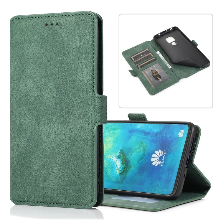 For Huawei Mate 20 Retro Magnetic Closing Clasp Horizontal Flip Leather Case with Holder & Card Slots & Photo Frame & Wallet